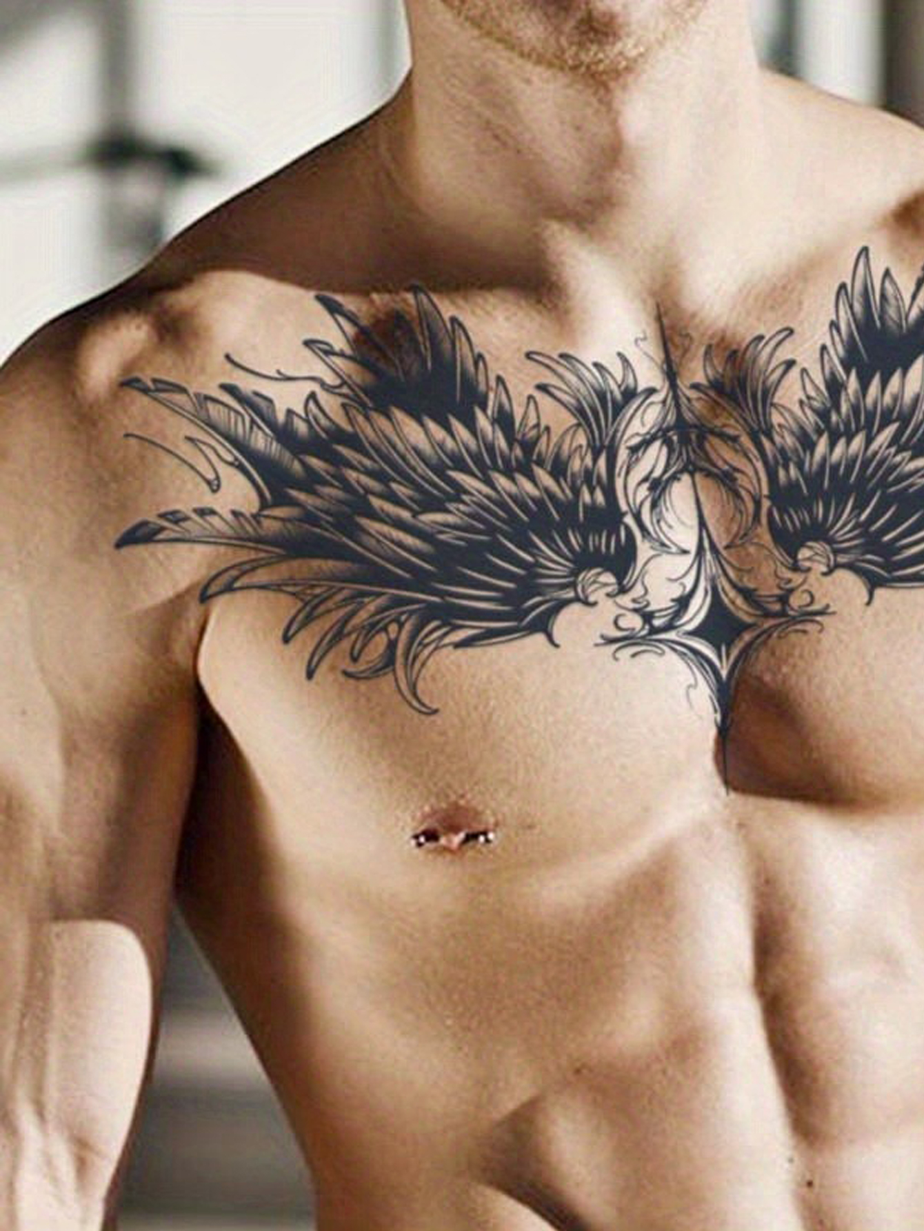 Wing Pattern Waterproof Temporary Tattoo Sticker